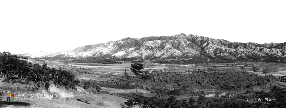 경주 남산 구릉 자락(파노라마)