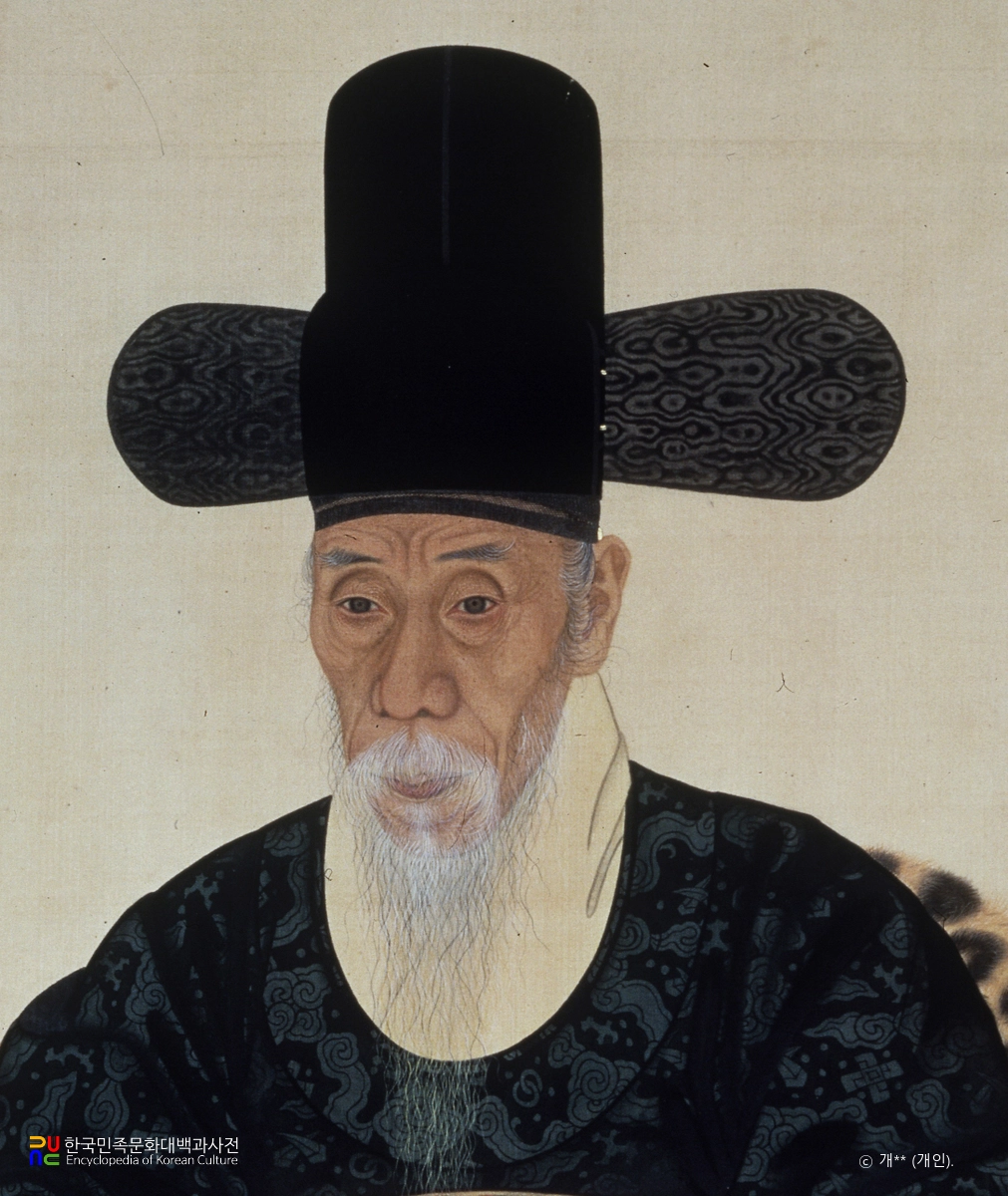 강세황 초상 얼굴 부분