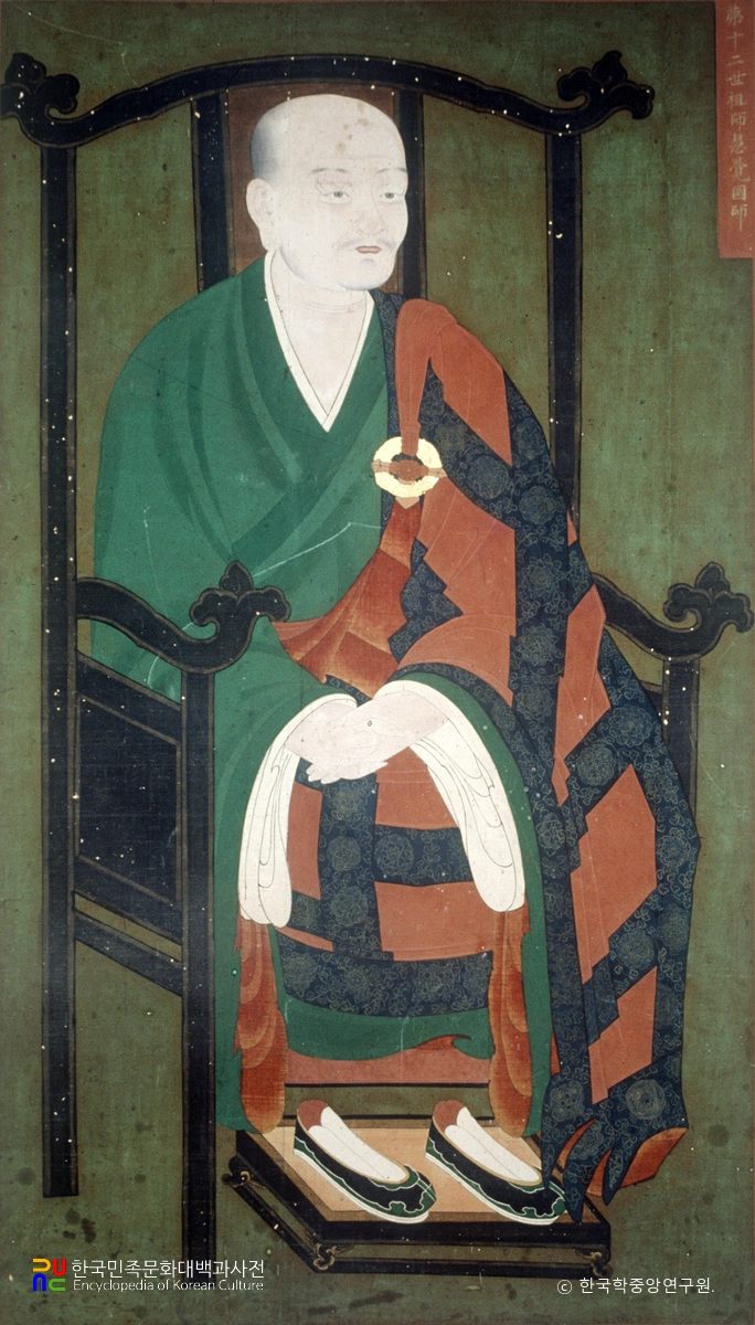 순천 송광사 십육조사 진영 / 제12세 혜각국사