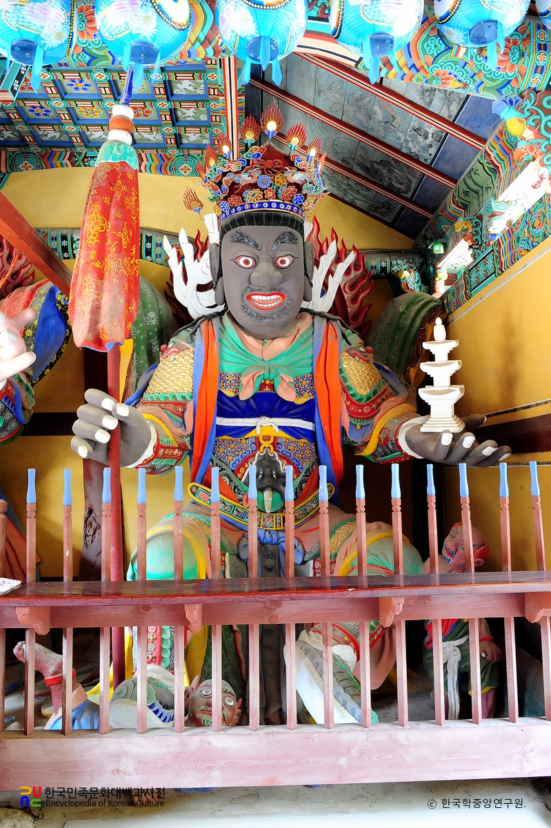 장성 백양사 사천왕상