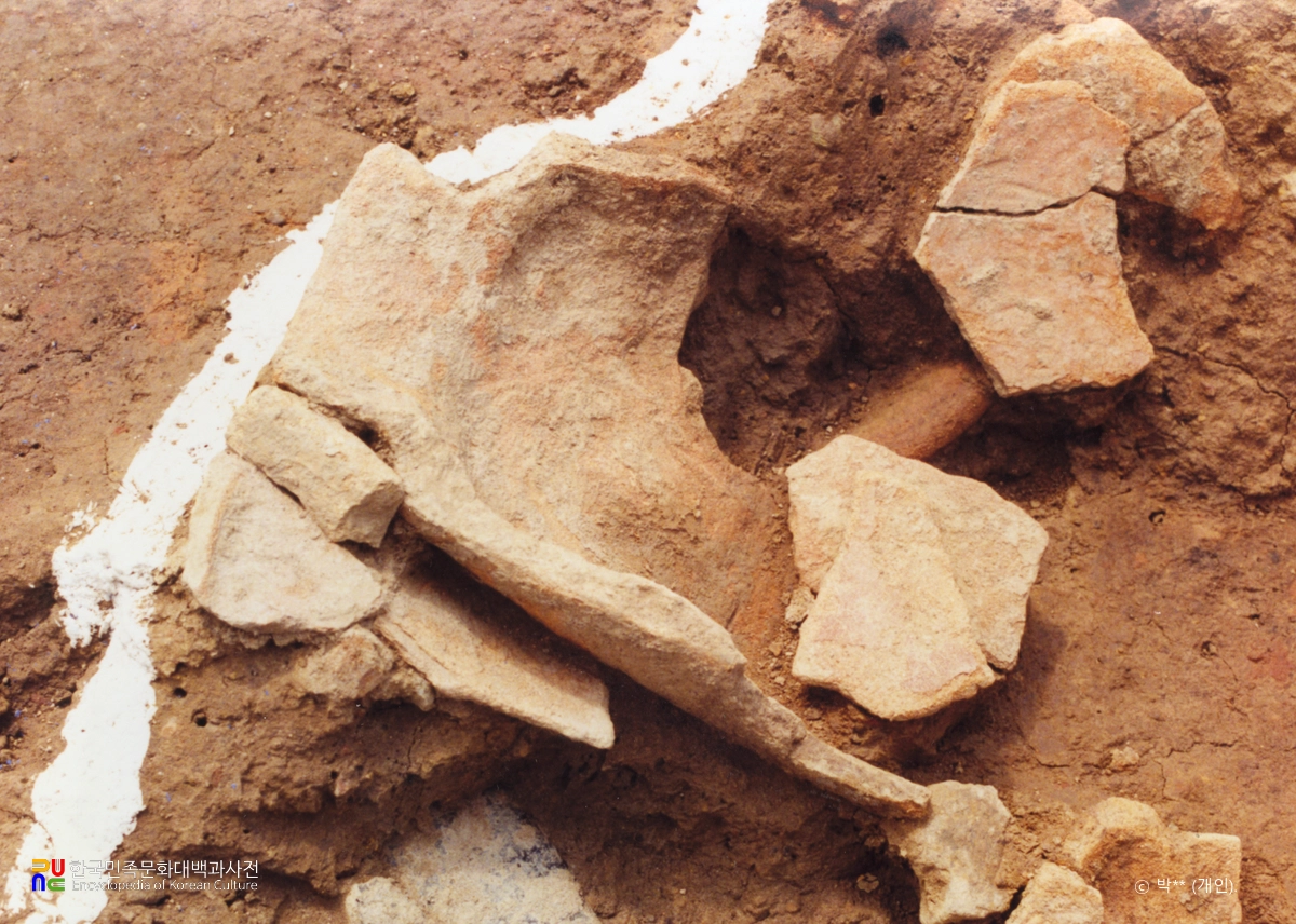 대구 시지동 유적 발굴 전경