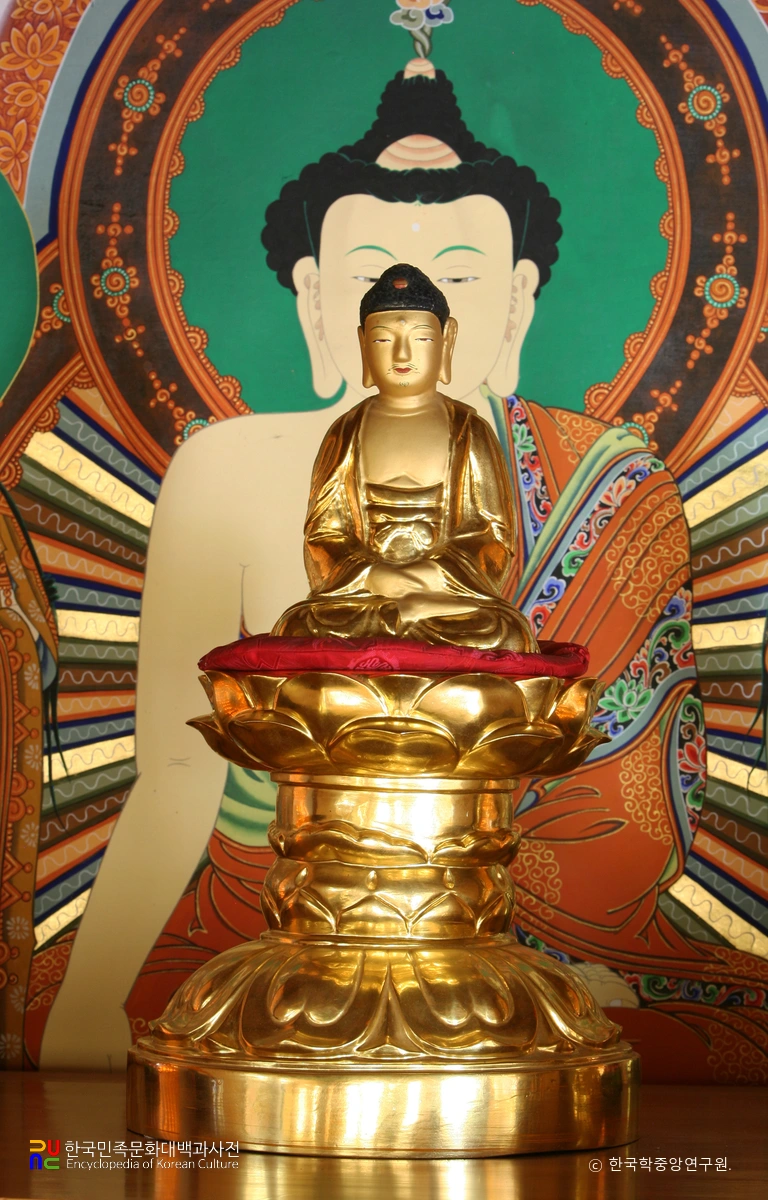 예산 천방사 금동 여래 좌상