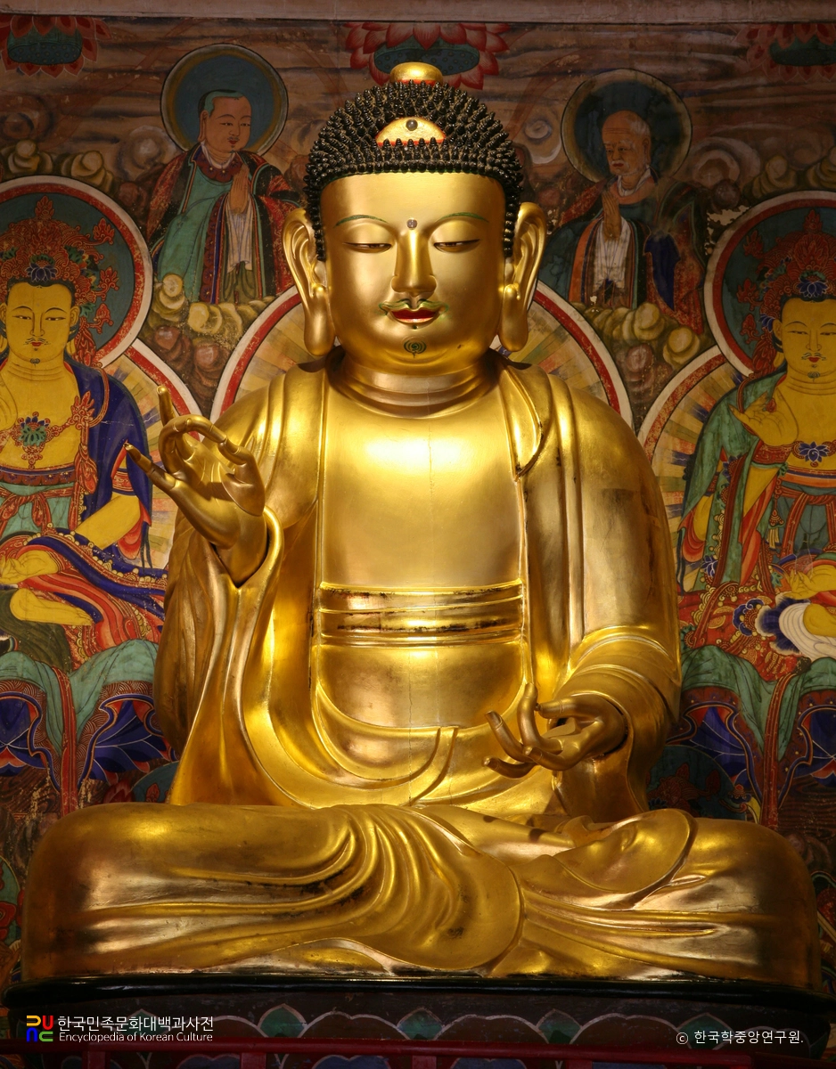 완주 정수사 목조아미타여래삼존상 / 아미타