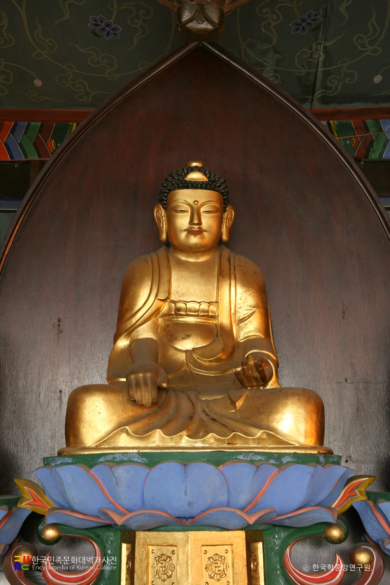 혜봉원 목조석가여래삼존상 / 석가