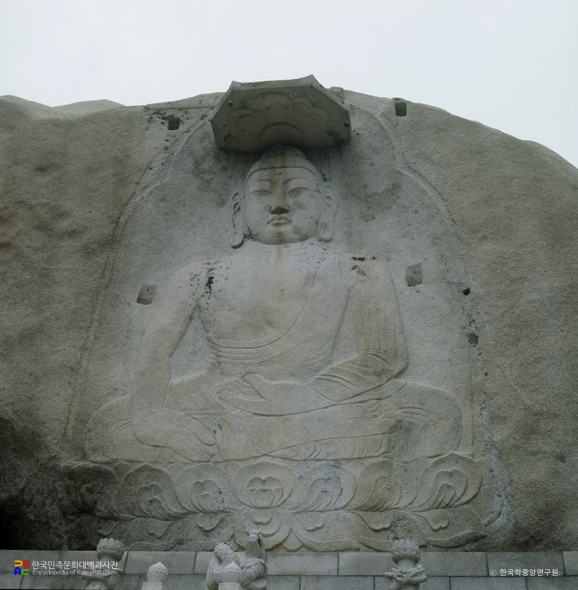 서울 북한산 구기동 마애여래 좌상