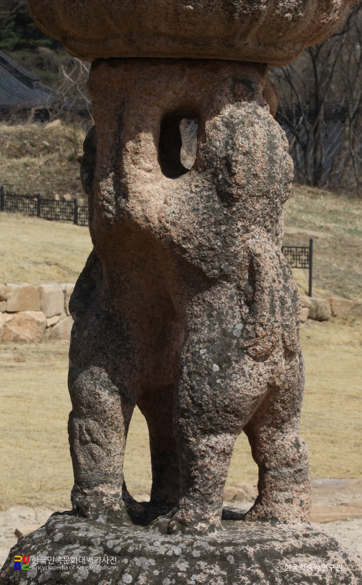 합천 영암사지 쌍사자 석등의 쌍사자