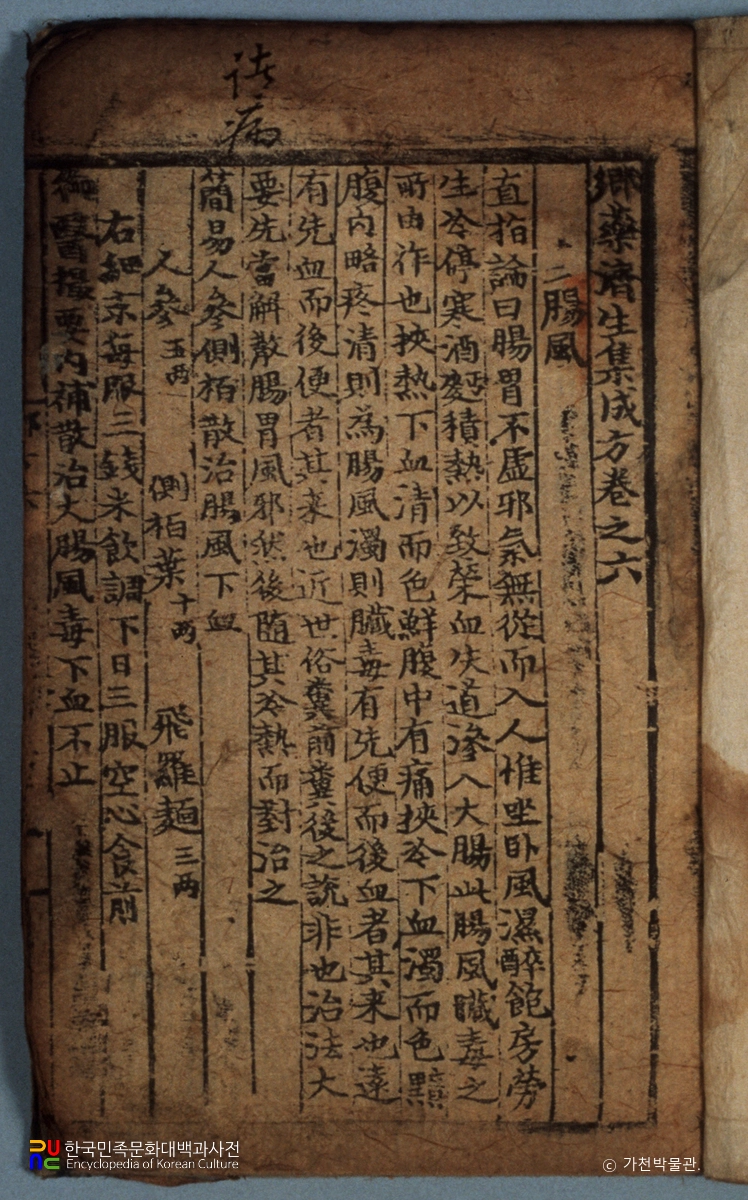 향약제생집성방 권6