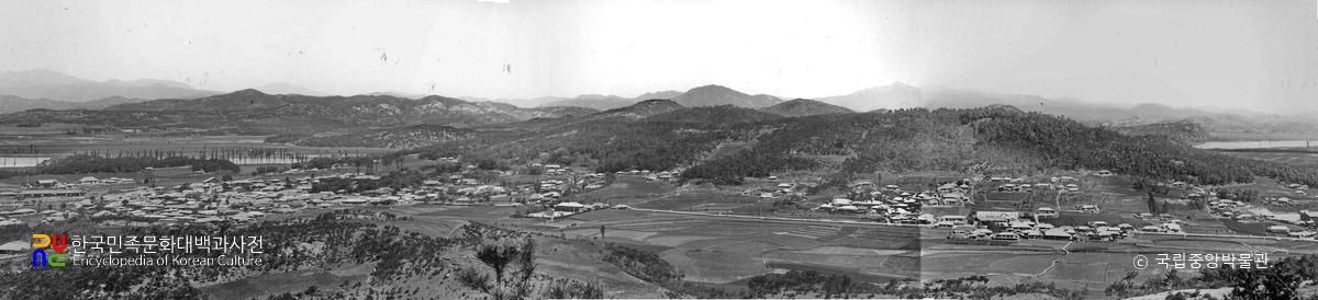 부여 읍내 전경(파노라마)