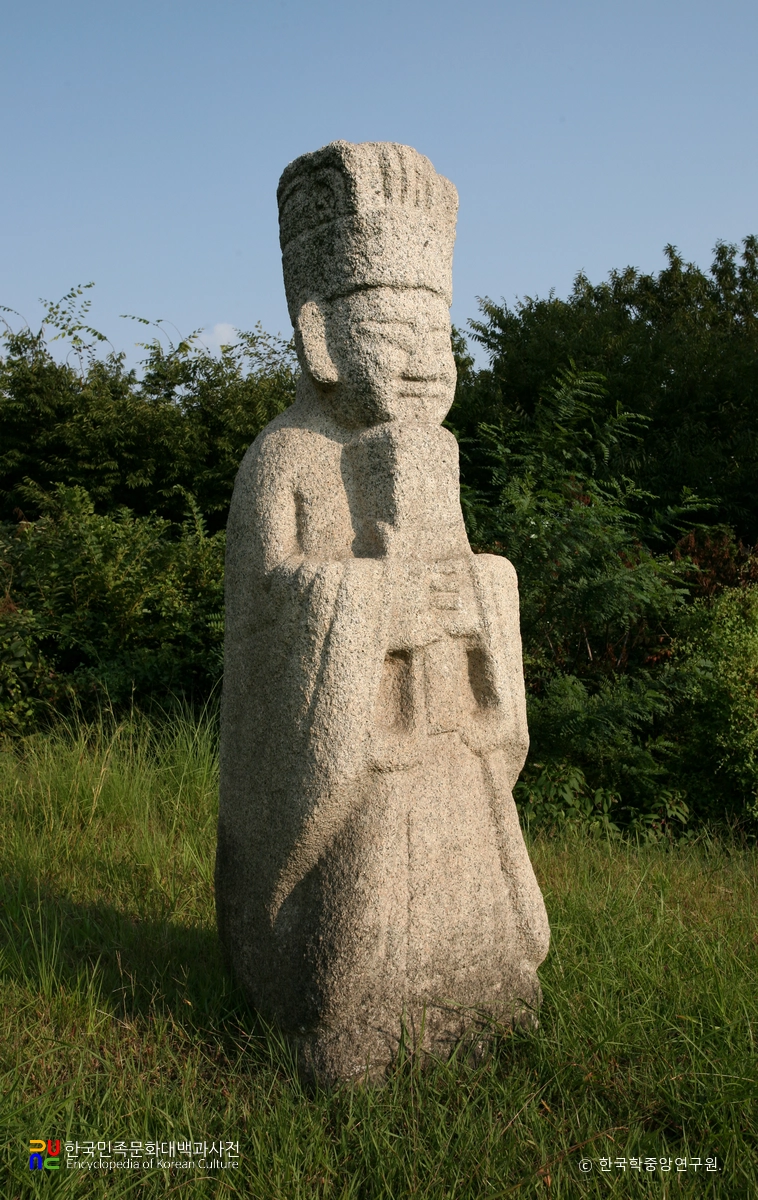 안탄대 선생 묘 문인석