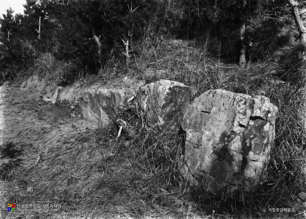 평안남도 대동군 토포리 대총 우측면 호석