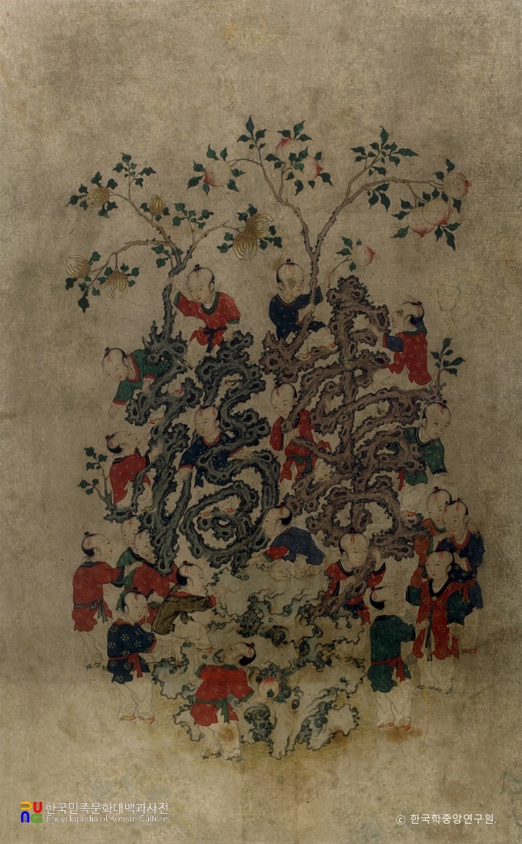 문자도 / 백자도