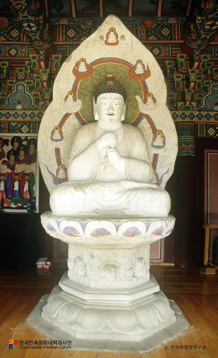 대구 동화사 비로암 석조 비로자나불 좌상