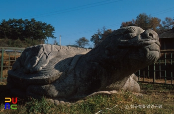 공주 오룡리 귀부 우측면