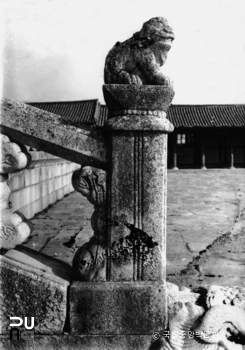 서울 경복궁 근정전 하월대 좌측 서수상 우측면