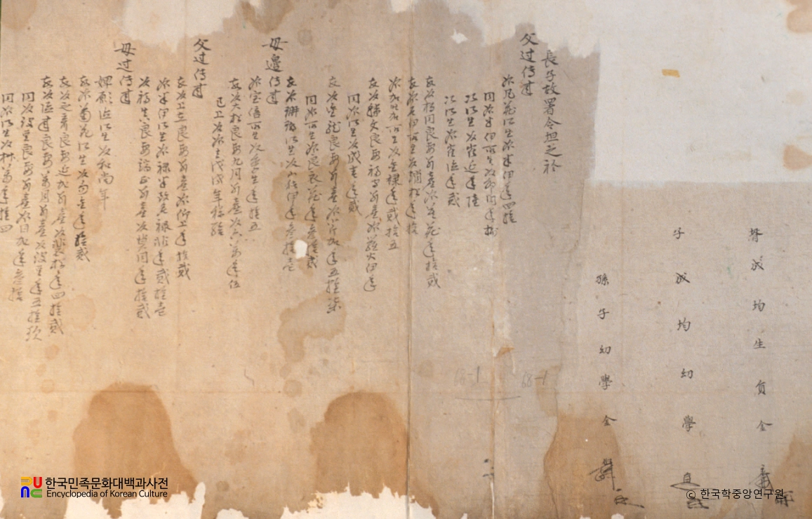 권주 종가 문적