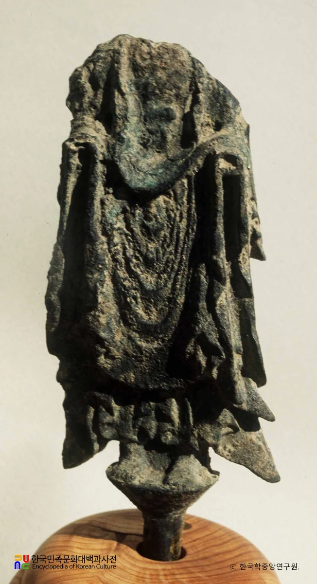 황룡사지 금동불입상