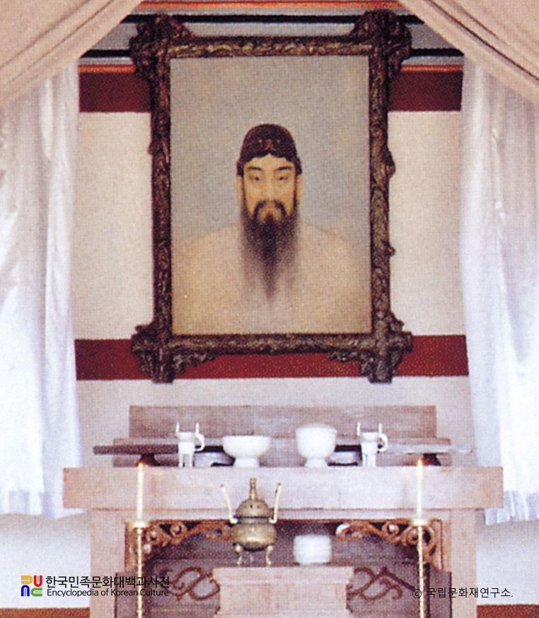 안악 삼성사 단군화상