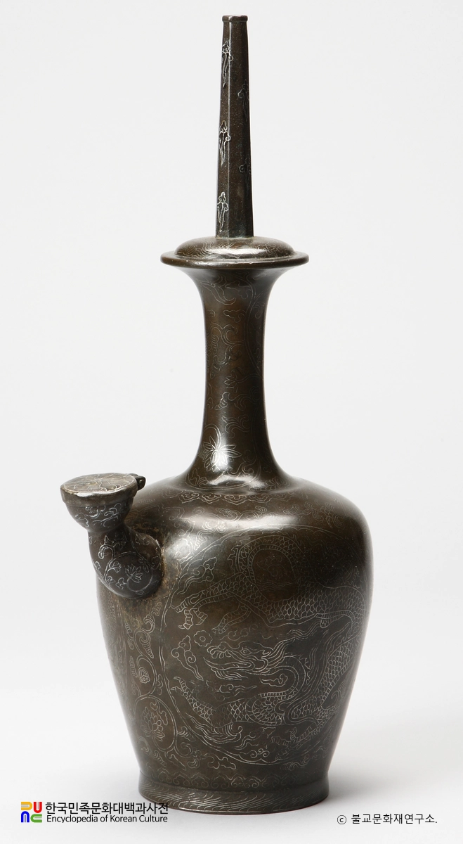 양산 통도사 청동은입사정병