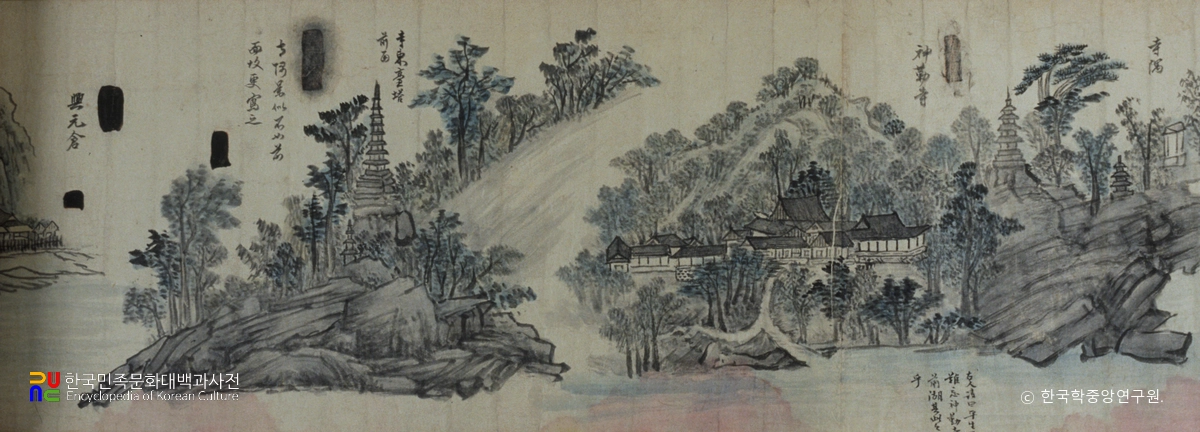 한강임강유람사경도권/정수영