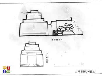 평남 대동 내리 제2호분 실측도