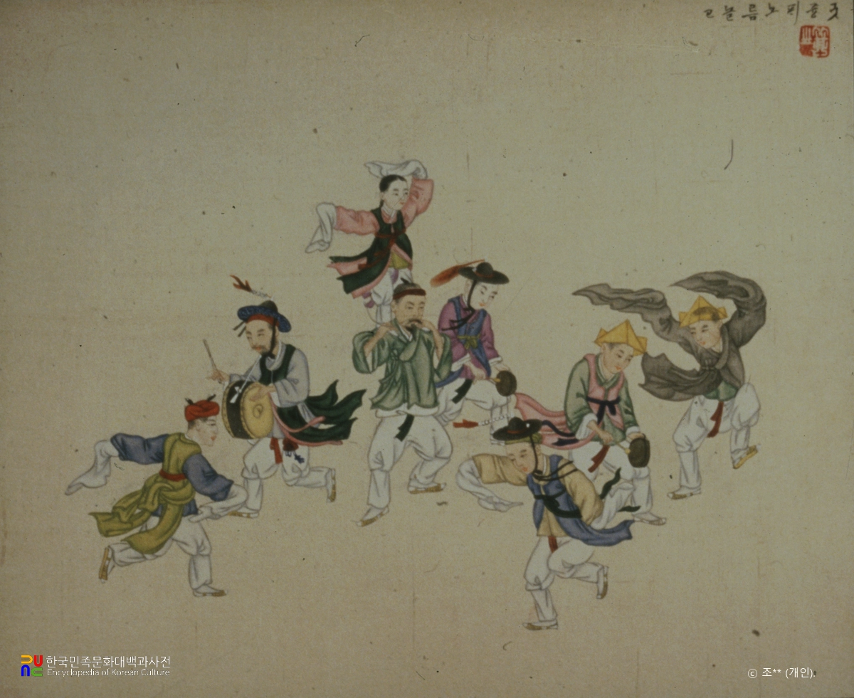기산풍속도첩/굿중패