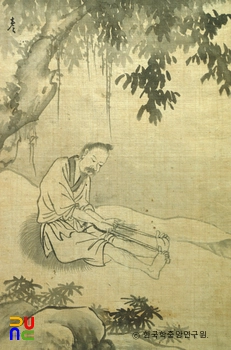 해남 윤씨 가전 고화첩 일괄 / 짚신삼기