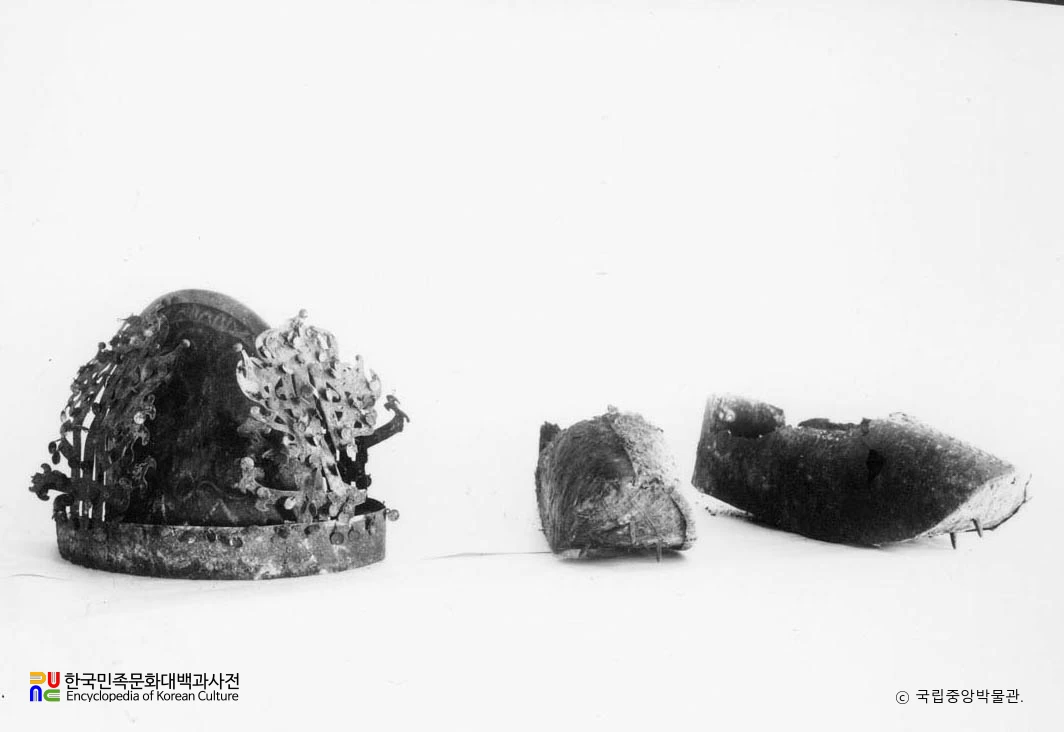 전남 나주 신촌리 9호분 을관 금동식리, 금동관