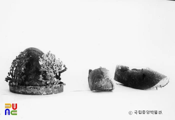 전남 나주 신촌리 9호분 을관 금동식리, 금동관