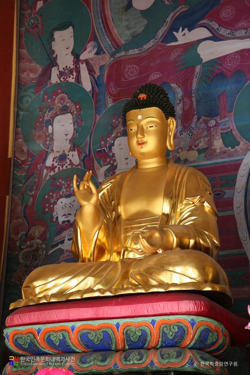 하동 쌍계사 목조석가여래삼불좌상 및 사보살입상