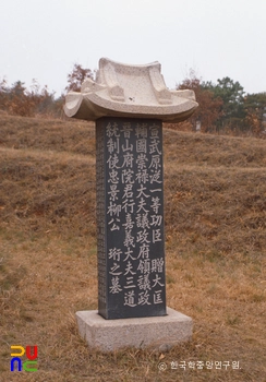 고양 유형 장군 묘비 정측면