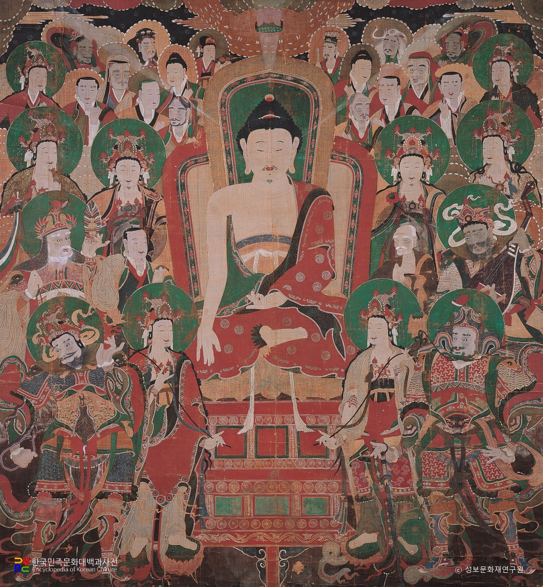 영국사 영산회 후불탱