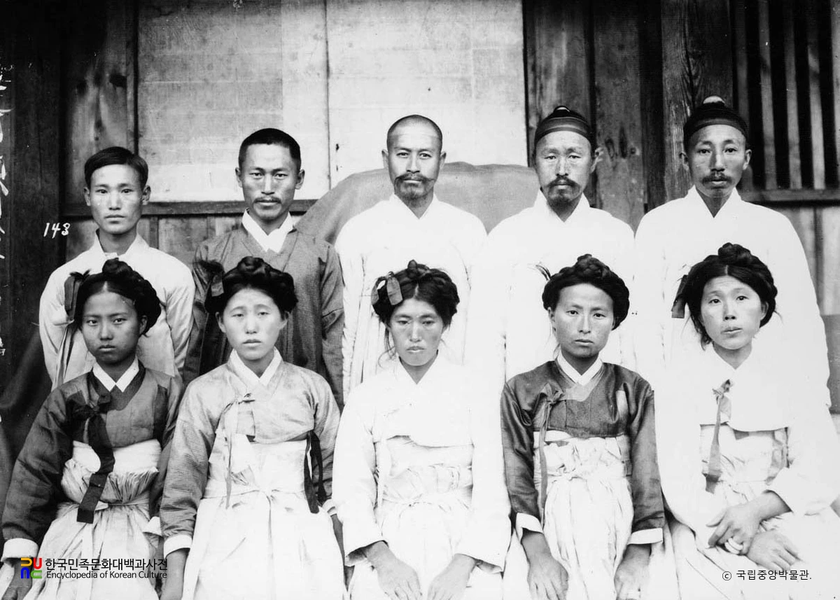 함경남도 북청군 사람들의 모습