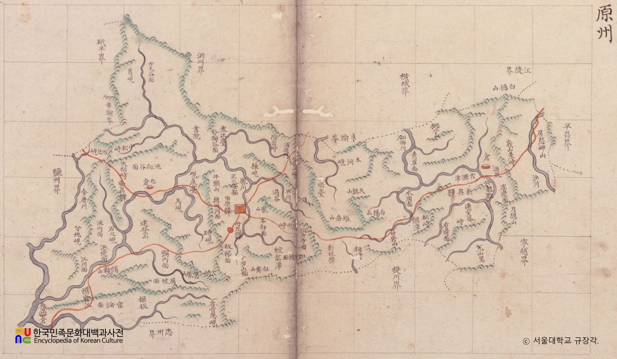 강원도 원주(조선지도 제3첩)
