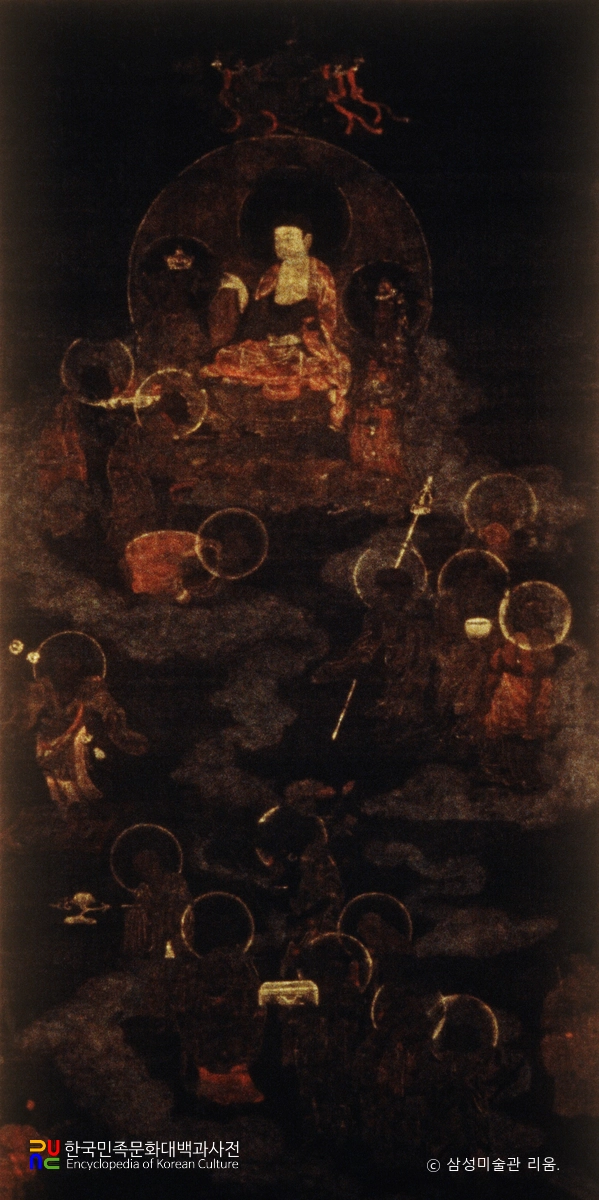 석가삼존십육나한도