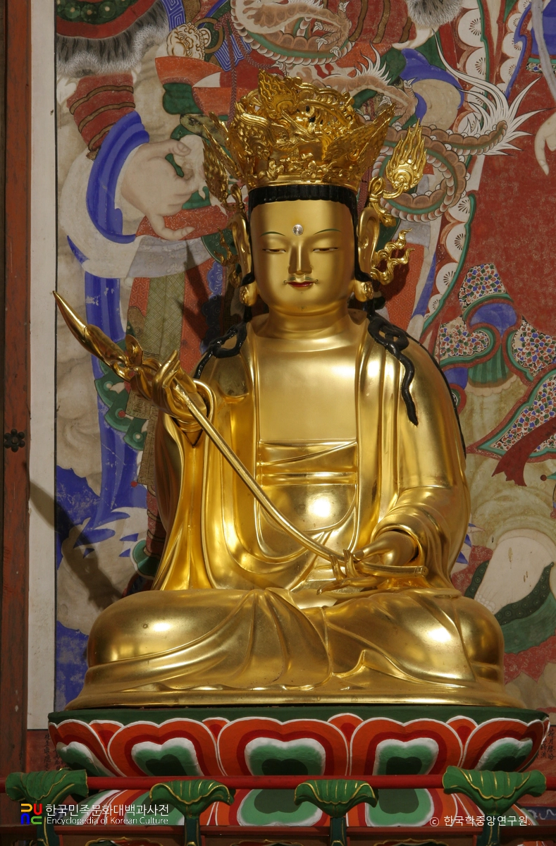 남해 용문사 목조아미타삼존불좌상