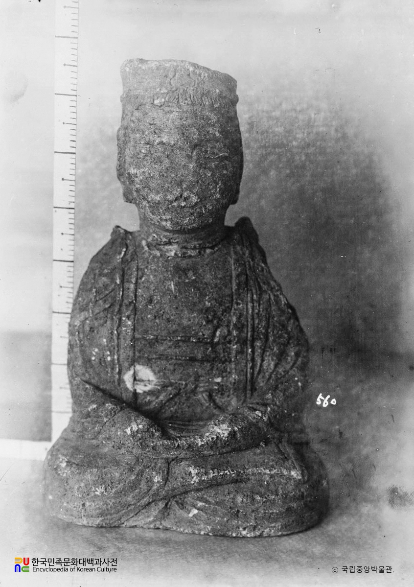 북청 출토 석조 불좌상