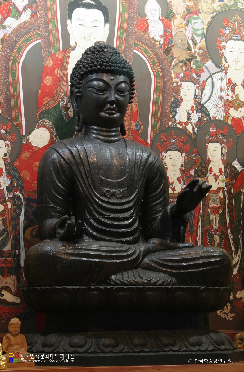 충주 단호사 철조여래좌상