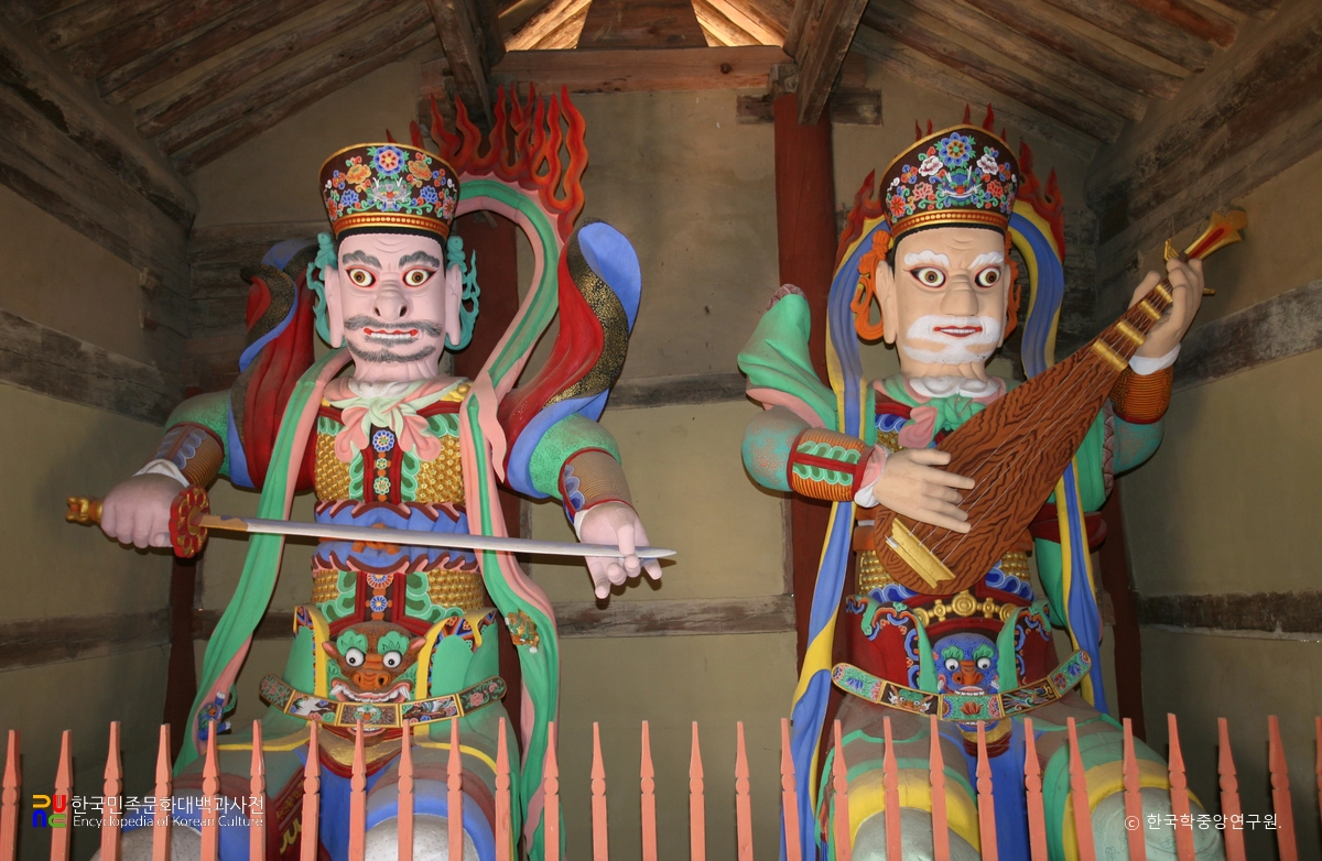 고흥 능가사 목조 사천왕상