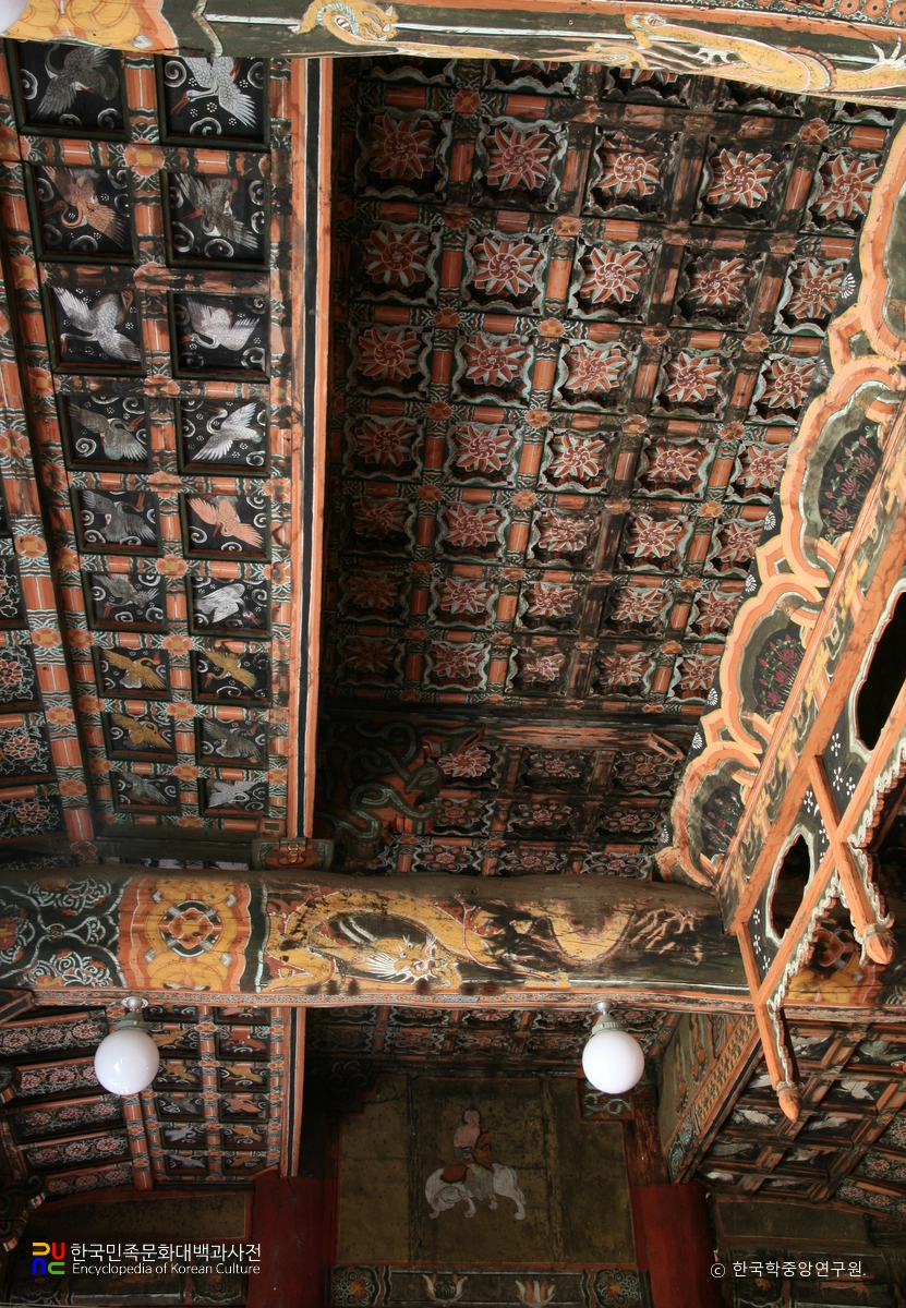 청송 대전사 보광전 천장