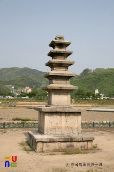 예천 개심사지 오층석탑 전경
