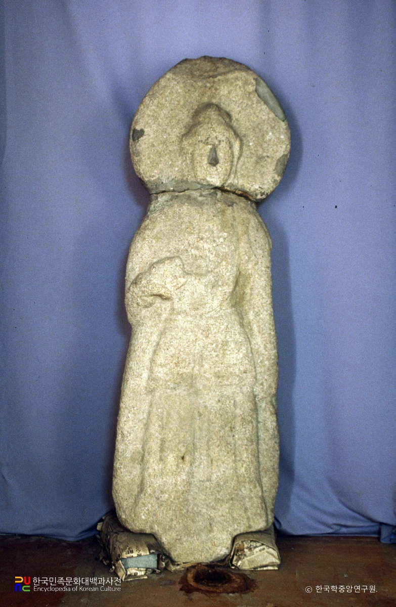 갑사 석조보살입상