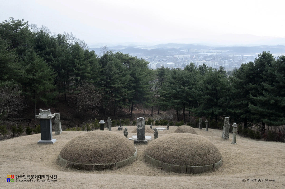 양주 이준선생 묘 후면