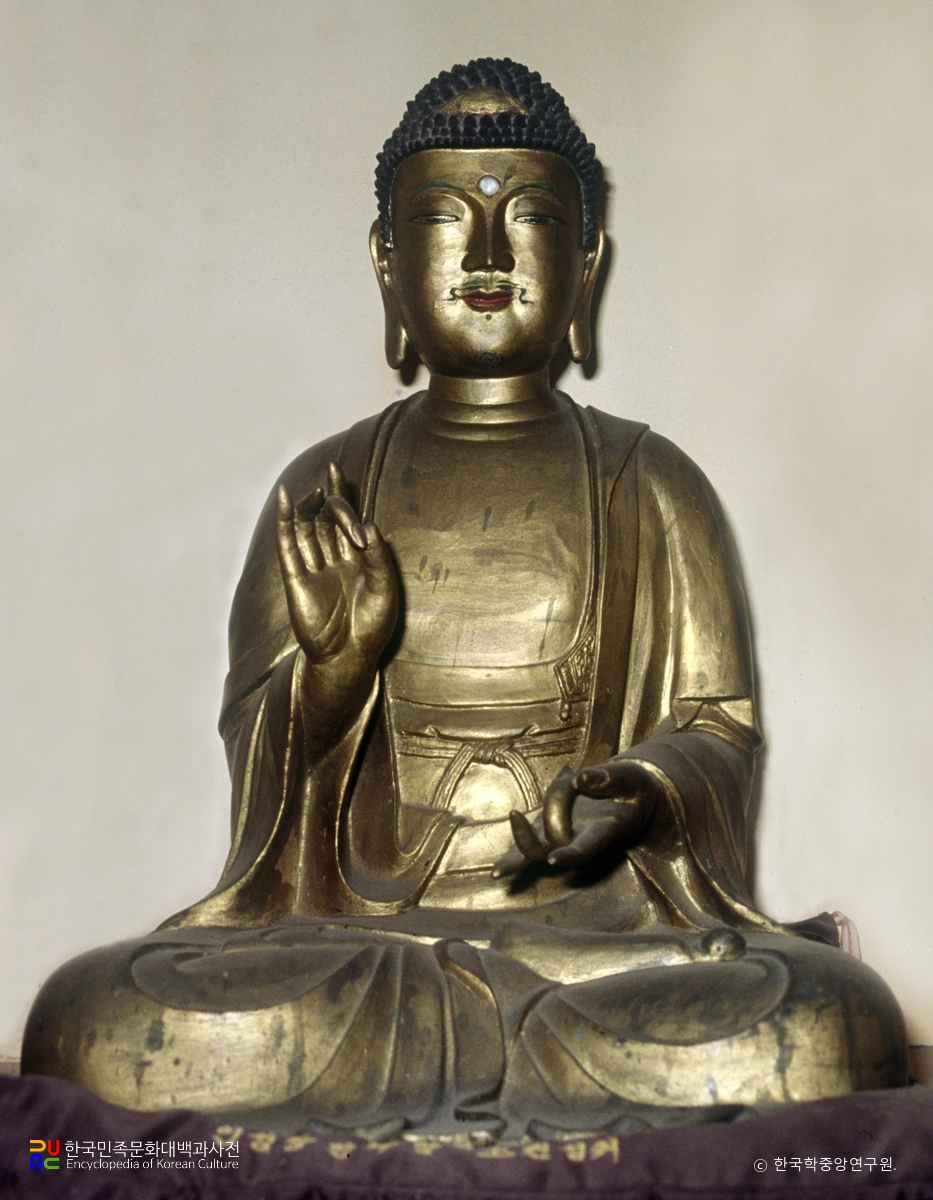 서산 문수사 금동여래좌상