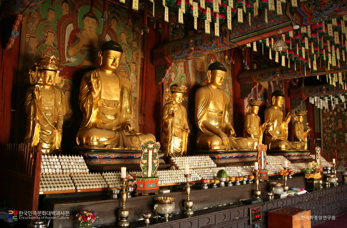 갑사 소조 삼세불