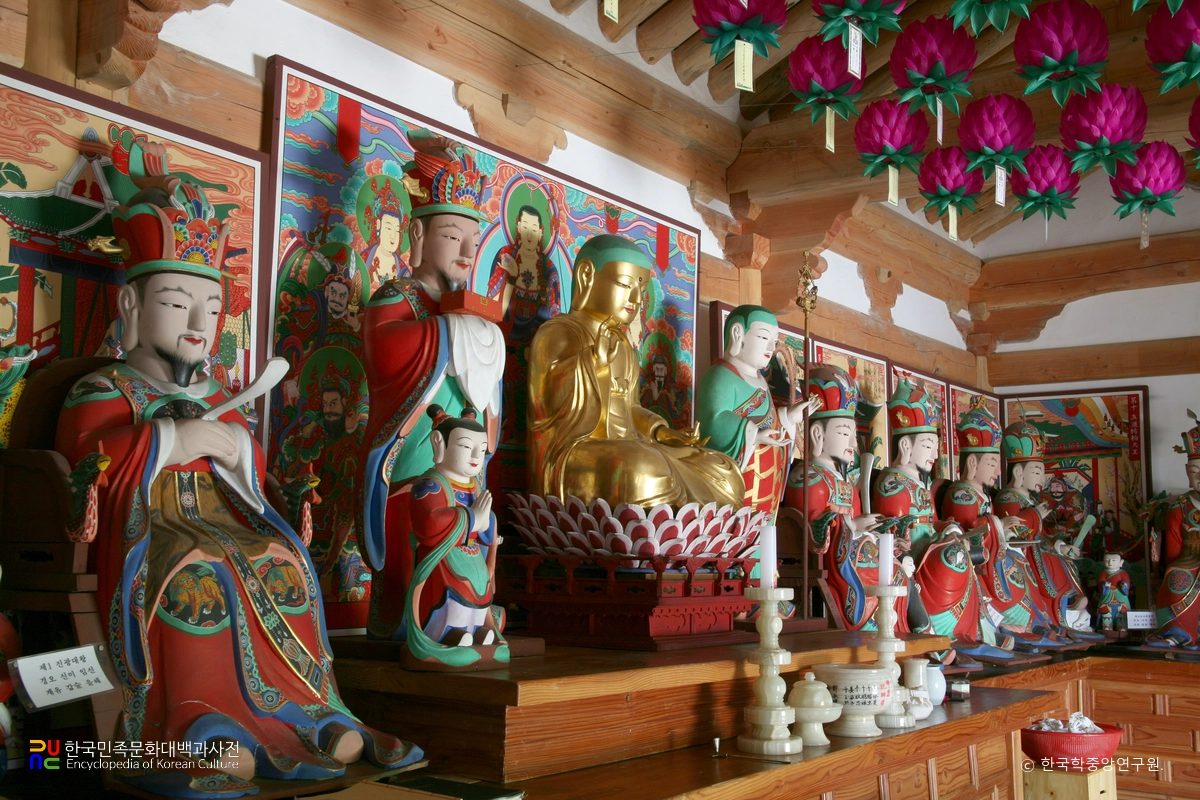 광주 덕림사 소장 지장보살상과 시왕상 및 그 권속