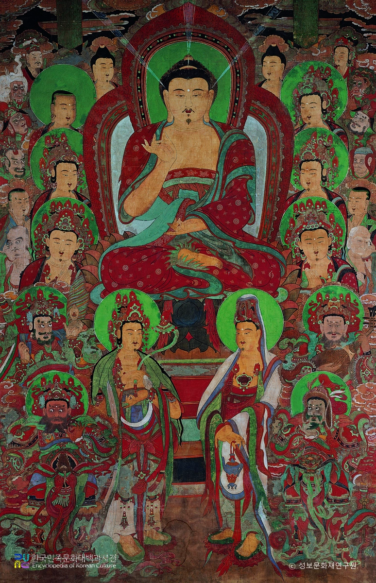 공주 갑사 석가여래삼세불도 및 복장유물