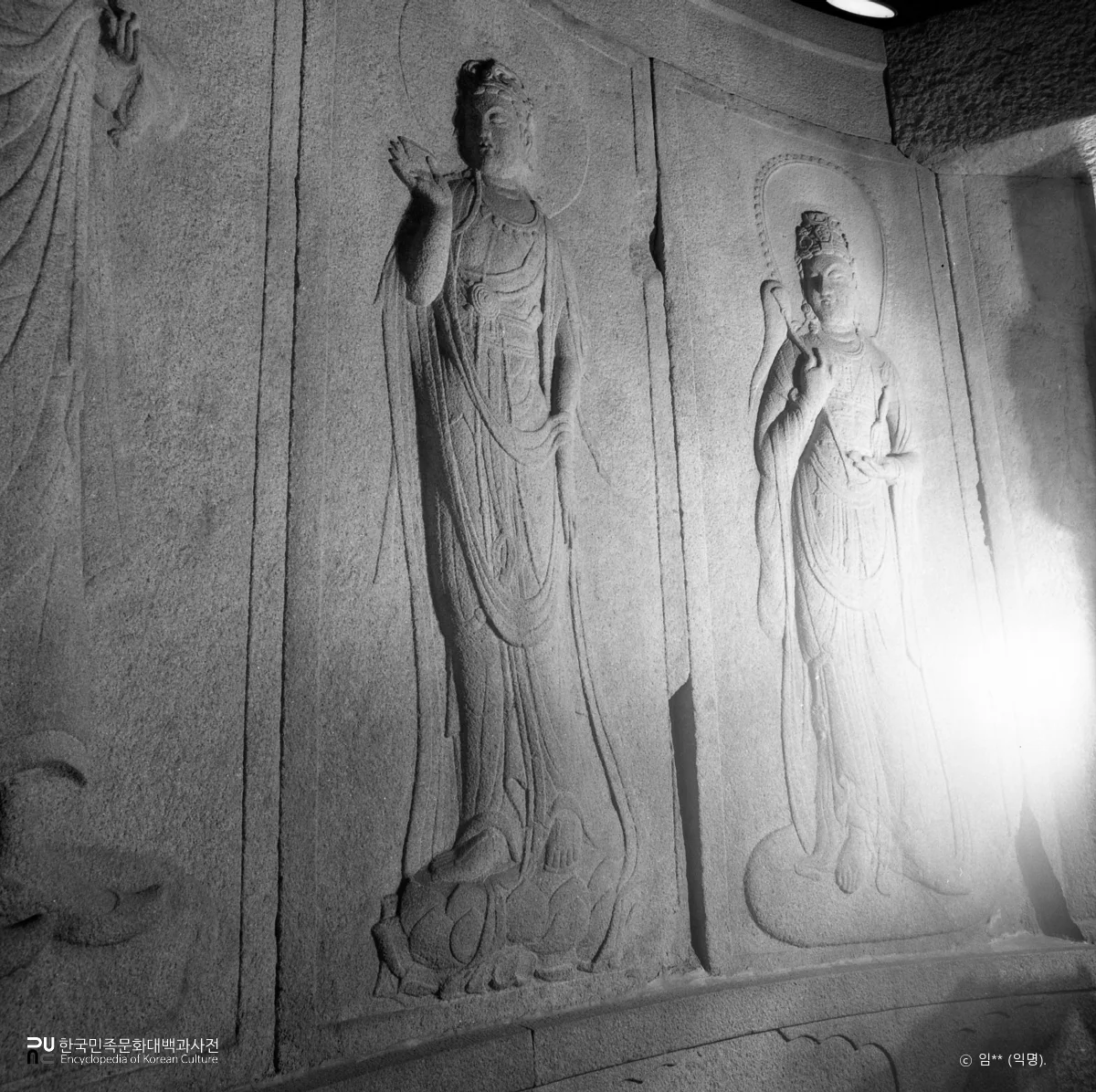 석굴암의 보현보살 모습