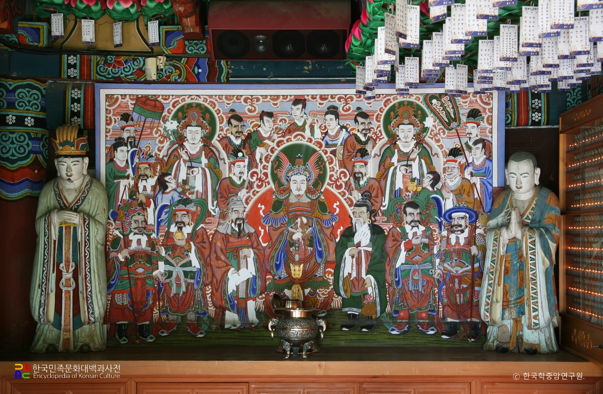 봉화 청량사 목조지장보살삼존상 / 도명존자상과 무독귀왕상