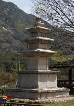 산청 단속사지 동 삼층로아 슬롯 후측면