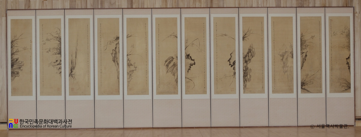 흥선대원군 이하응 필 묵란도